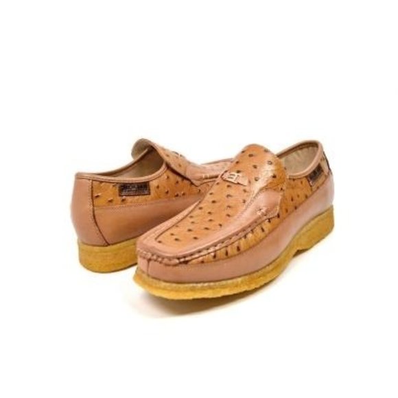 British Walkers Harlem Cognac Ostrich Leather